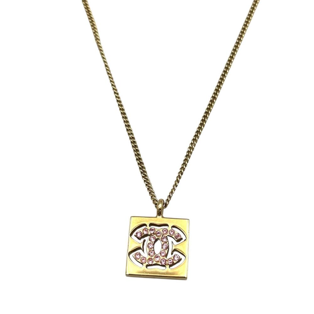 CHANEL Gold Logo Necklace - Picture 2 of 6